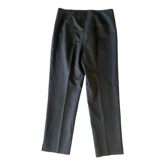 Lafayette 148 Pants Size 2 Straight Leg Black Front Pleated Dressy Office Work - Picture 3 of 12